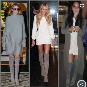 Stuart Weitzman Highland Suede OTK Boots NIB!